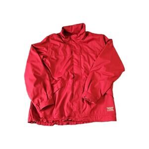 Eddie Bower Mens XL Tall Weatheredge Nylon Jacket Burgandy Weatherproof No Hood